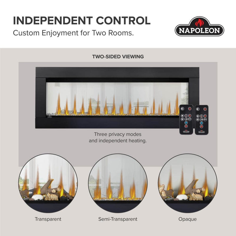 Napoleon Napoleon CLEARion Elite 50 See Through Built-In Electric Fireplace Electric NEFBD50HE Built-In Electric Fireplace 629169074570