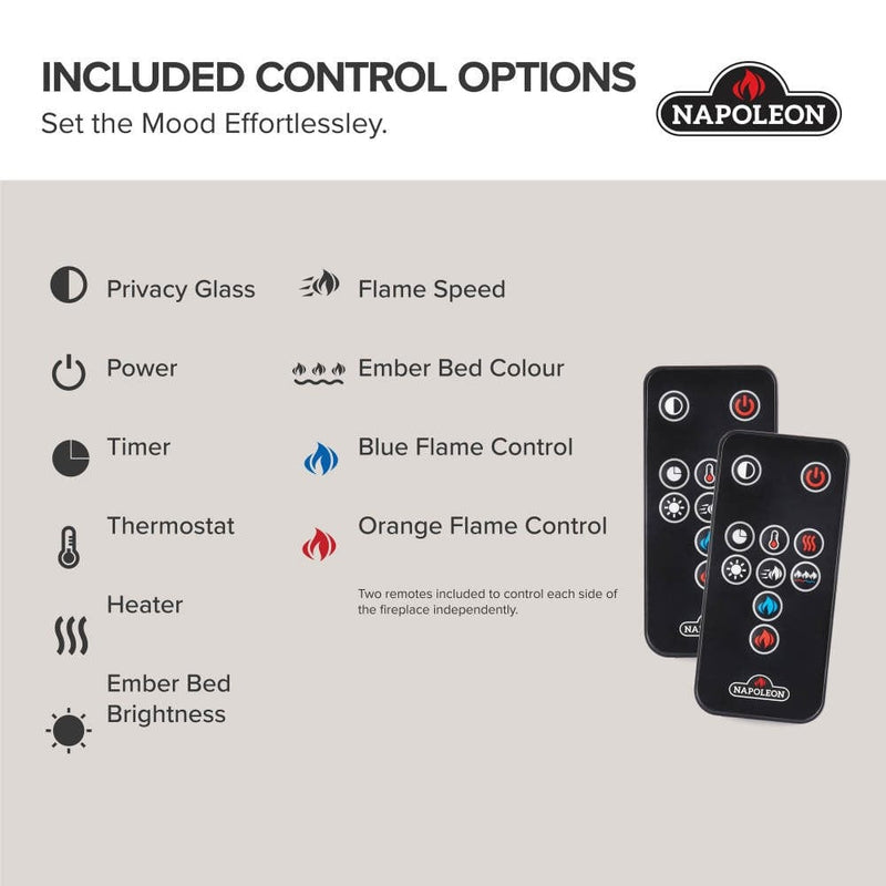 Napoleon Napoleon CLEARion Elite 50 See Through Built-In Electric Fireplace Electric NEFBD50HE Built-In Electric Fireplace 629169074570