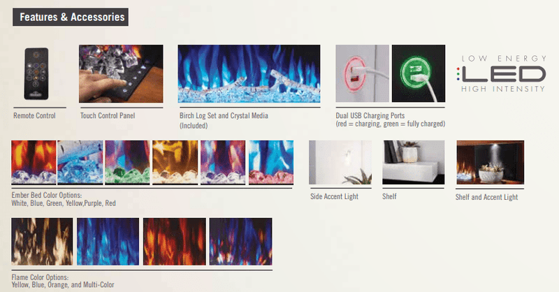 Napoleon Napoleon CLEARion Elite 60" See Through Built-in Electric Fireplace NEFBD60HE Canada Electric NEFBD60HE Built-In Electric Fireplace 629169079896