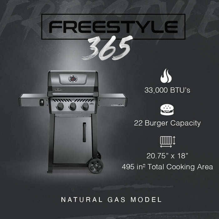 Napoleon Napoleon Freestyle 365 3-Buner BBQ Freestanding Gas Grill