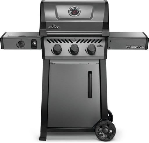 Napoleon Napoleon Freestyle 365 3-Buner BBQ with Side Burner Propane / Graphite Grey F365DSBPGT-ECP Freestanding Gas Grill