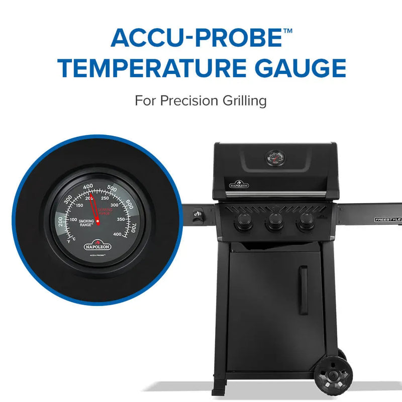Napoleon Napoleon Freestyle 365 Gas Grill, Matte Black Freestanding Gas Grill