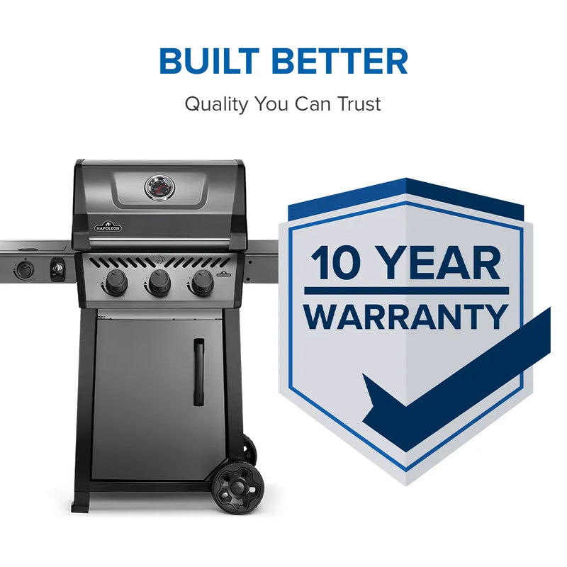 Napoleon Napoleon Freestyle 365 SB Gas Grill Propane / Graphite Grey F365DSBPGT-ECP Freestanding Gas Grill