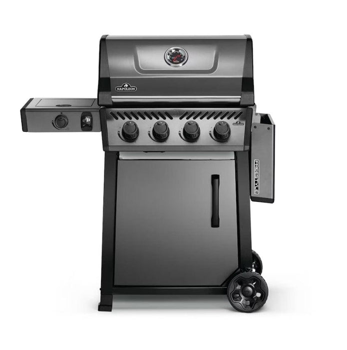 Napoleon Napoleon Freestyle 425 4-Burner BBQ with Side Burner Propane / Graphite Grey F425DSBPGT-ECP Freestanding Gas Grill