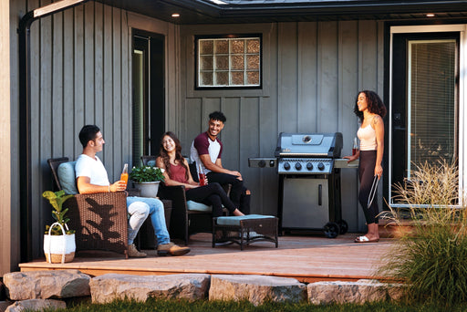 Napoleon Napoleon Freestyle 425 4-Burner BBQ with Side Burner Propane / Graphite Grey F425DSBPGT-ECP Freestanding Gas Grill
