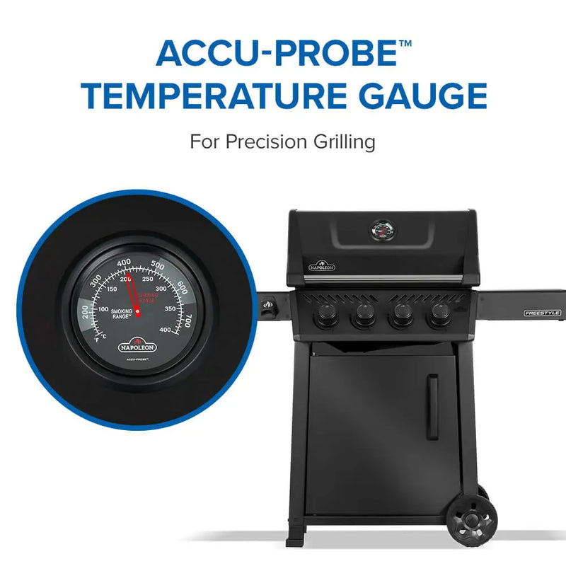 Napoleon Napoleon Freestyle 425 Gas Grill, Matte Black Freestanding Gas Grill