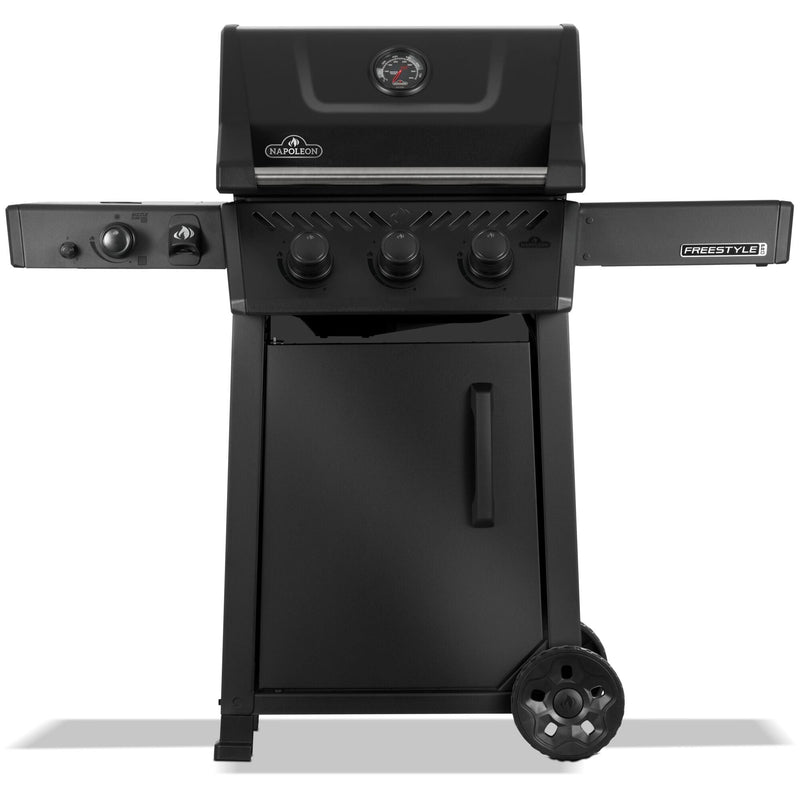 Napoleon Napoleon Freestyle PRO 365 3-Burner BBQ with Infrared Side Burner – Matte Black Freestanding Gas Grill