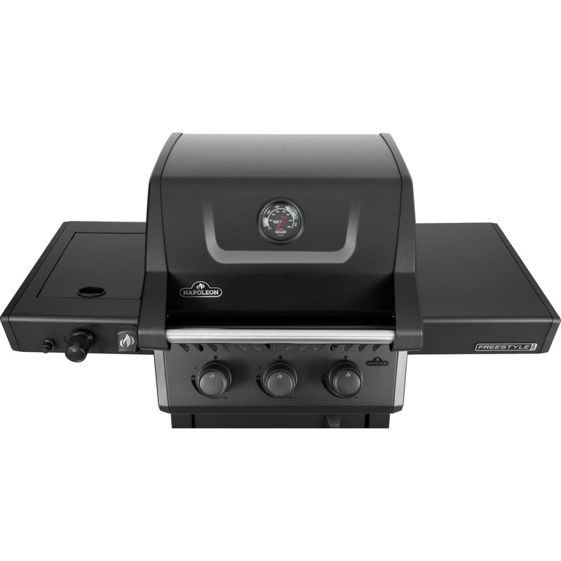 Napoleon Napoleon Freestyle PRO 365 3-Burner BBQ with Infrared Side Burner – Matte Black Freestanding Gas Grill