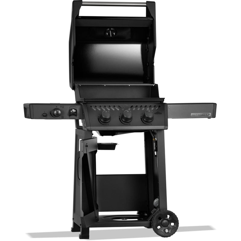 Napoleon Napoleon Freestyle PRO 365 3-Burner BBQ with Infrared Side Burner – Matte Black Freestanding Gas Grill