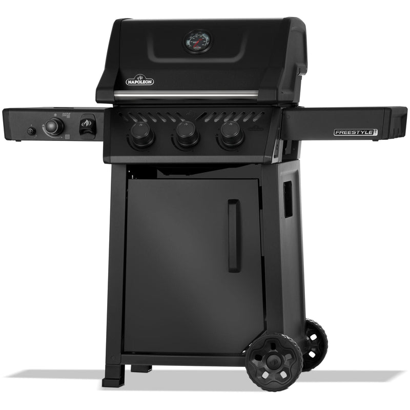 Napoleon Napoleon Freestyle PRO 365 3-Burner BBQ with Infrared Side Burner – Matte Black Freestanding Gas Grill