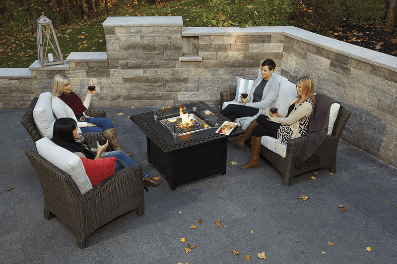 Napoleon Napoleon Kensington Square Patioflame Table KENS2-BZ-1 Propane / Bronze KENS2-BZ-1 Firepit Table Square 629162130556