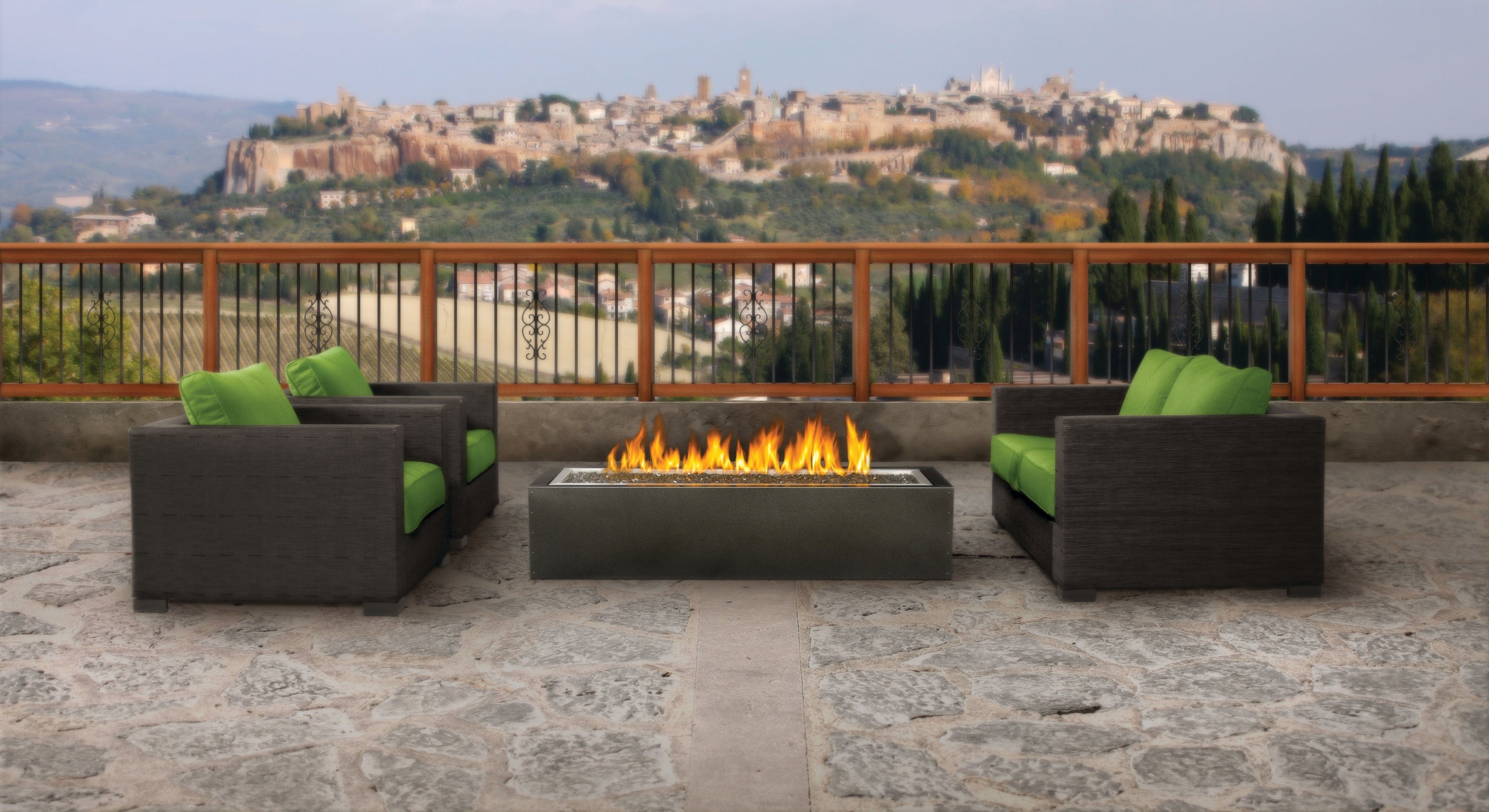 Napoleon Napoleon Linear Gas Patioflame GPFL48MHP Propane / Grey GPFL48MHP Firepit Table Rectangle 629162114167