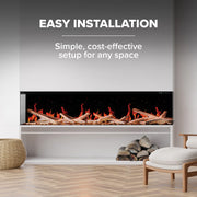Napoleon Napoleon Luminex 65 LCD Electric Linear Built-in Fireplace NEFL65LCD-3SV Built-In Electric Fireplace 629169090617