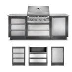 Napoleon Napoleon Oasis 100 Outdoor Kitchen with 32" Built-in 500 Series Outdoor Kitchen Cabinets