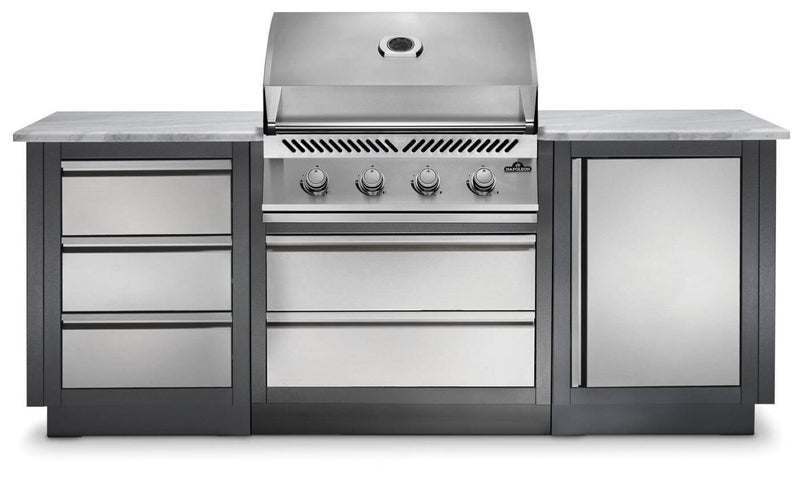Napoleon Napoleon Oasis 100 Outdoor Kitchen with 32" Built-in 500 Series Outdoor Kitchen Pre-Built Bundle
