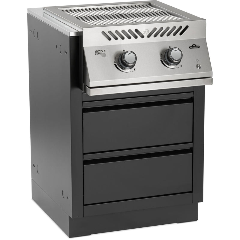 Napoleon Napoleon OASIS 24" x 24" Stainless Steel Countertop with 18" Burner Cutout CT-2424-UGC18 Outdoor Kitchen Countertops 629162161086