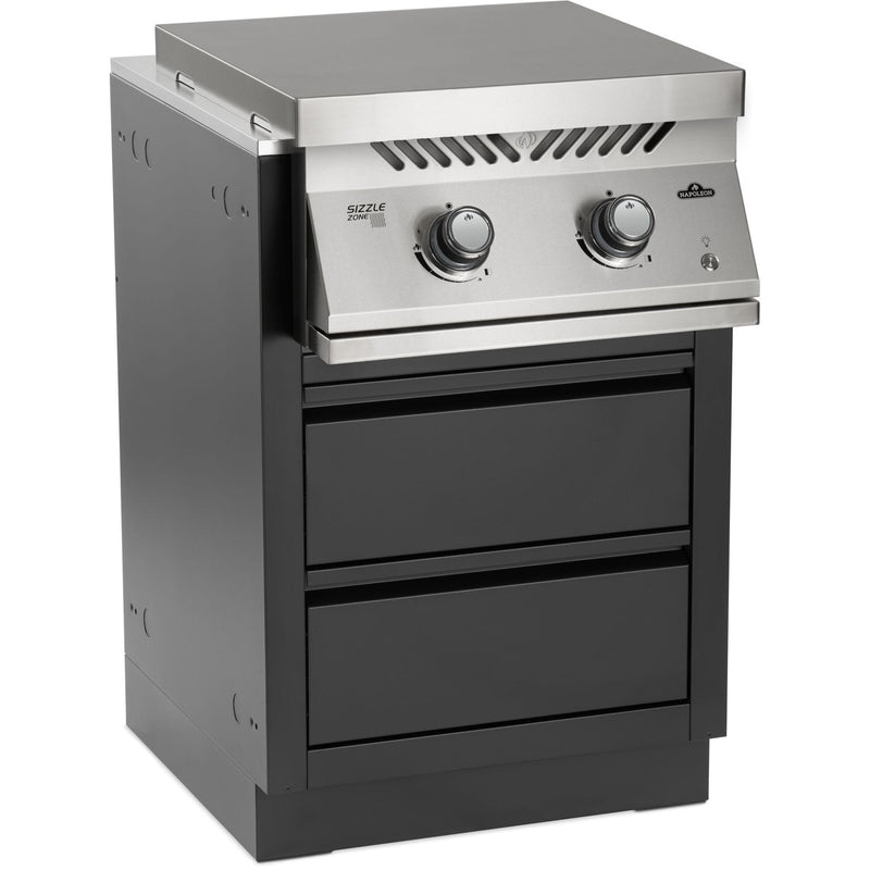 Napoleon Napoleon OASIS 24" x 24" Stainless Steel Countertop with 18" Burner Cutout CT-2424-UGC18 Outdoor Kitchen Countertops 629162161086