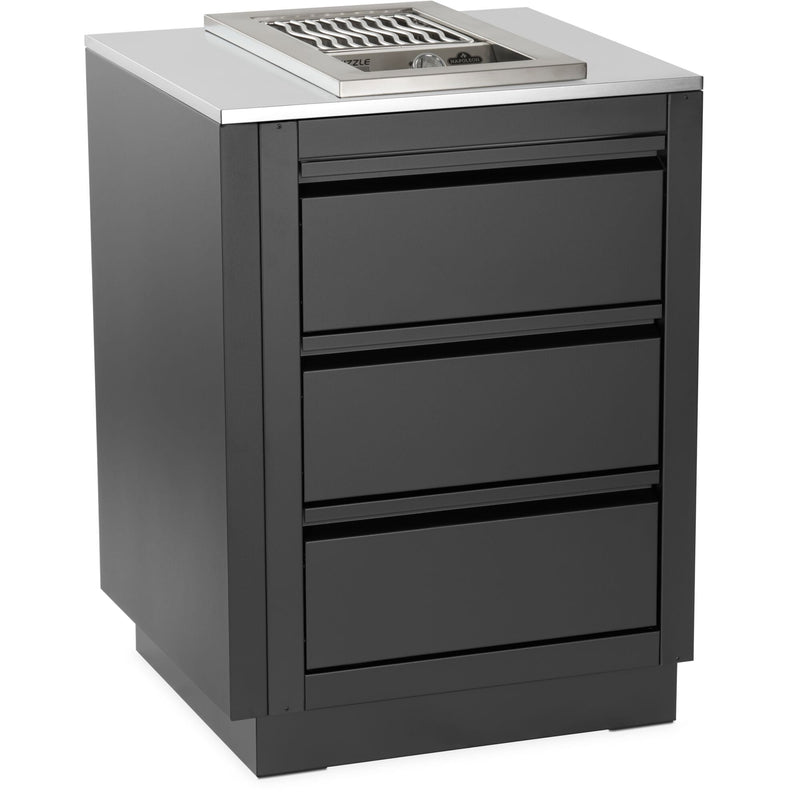 Napoleon Napoleon OASIS 24" x 26" Stainless Steel End Countertop with 10" Burner Cutout CT-2426-BIB10-EP Outdoor Kitchen Countertops 629162161062