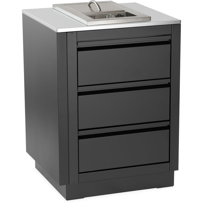 Napoleon Napoleon OASIS 24" x 26" Stainless Steel End Countertop with 10" Burner Cutout CT-2426-BIB10-EP Outdoor Kitchen Countertops 629162161062