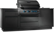 Napoleon Napoleon Oasis 300 Bundle, Built-In 700 Series 32 with Infrared Rear Burner, Matte Black Outdoor Kitchen Pre-Built Bundle