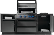 Napoleon Napoleon Oasis 300 Bundle, Built-In 700 Series 32 with Infrared Rear Burner, Matte Black Outdoor Kitchen Pre-Built Bundle