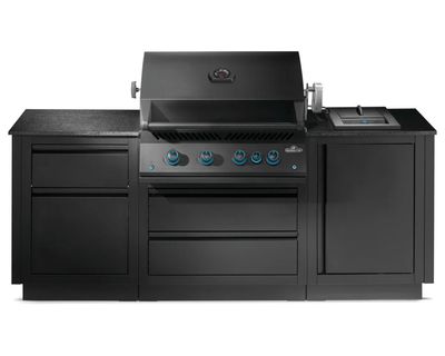 Napoleon Napoleon Oasis 301 Bundle, Built-In 700 Series 32 with Infrared Rear Burner, Matte Black Outdoor Kitchen Pre-Built Bundle