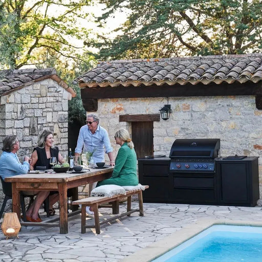 Napoleon Napoleon Oasis 301 Bundle, Built-In 700 Series 32 with Infrared Rear Burner, Matte Black Outdoor Kitchen Pre-Built Bundle