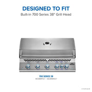 Napoleon Napoleon OASIS 42" x 24" Stainless Steel Countertop for 38" Grill Head CT-4224-UGC38 Outdoor Kitchen Countertops 629162161109