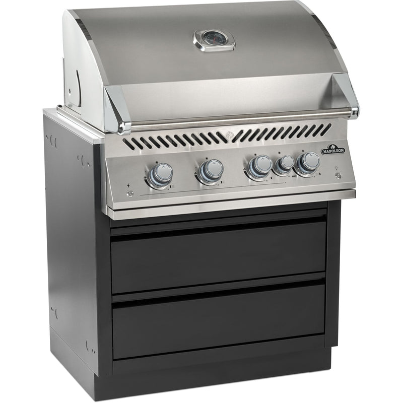 Napoleon Napoleon Oasis Under Grill Cabinet for Built-in BIG32, BI32, BIG32FT, Matte Black IM-UGC32-MK-1 Outdoor Kitchen Cabinets 629162159014