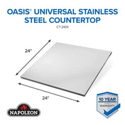 Napoleon Napoleon OASIS Universal 24" x 24" Stainless Steel Countertop CT-2424 Outdoor Kitchen Countertops 629162161031