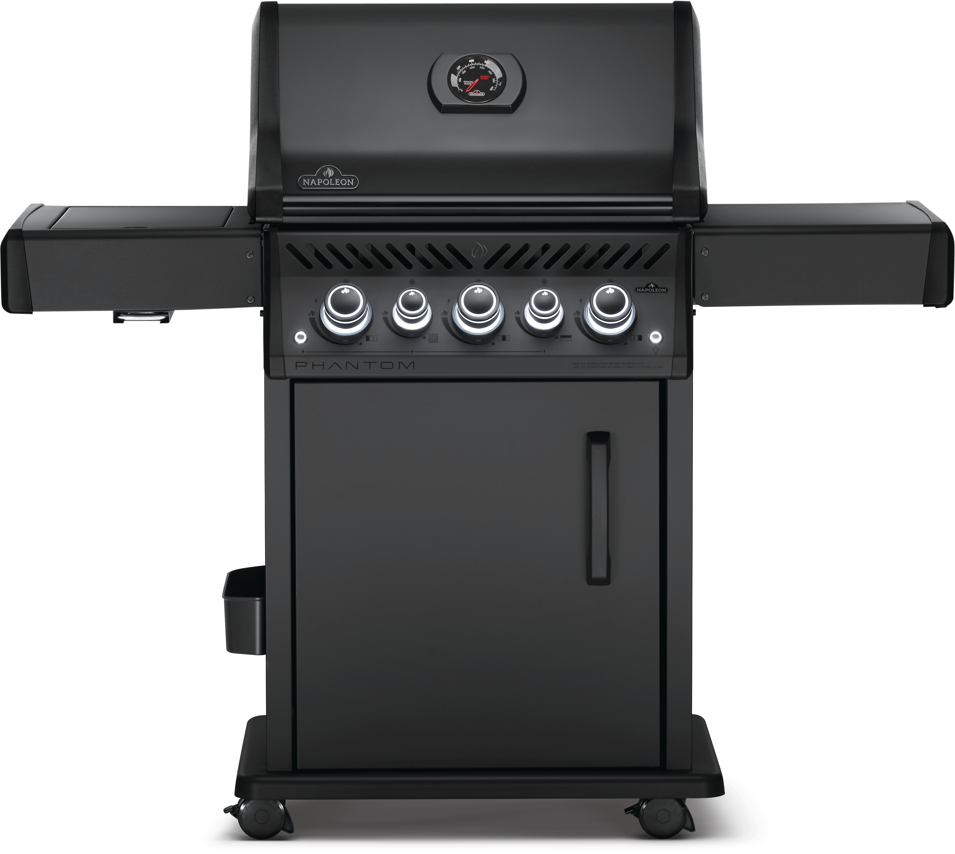 Napoleon Napoleon PHANTOM Rogue SE 425 BBQ with Infrared Side & Rear Burners (Matte Black) Propane / Black RSE425RSIBPMK-1-PHM Freestanding Gas Grill 629162138378