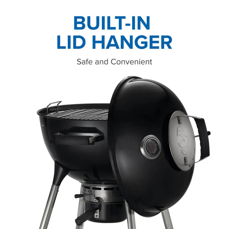 Napoleon Napoleon Premium 22" Charcoal Kettle Grill Charcoal / Black NK22K-LEG-3 Freestanding Charcoal Grill 629162146991