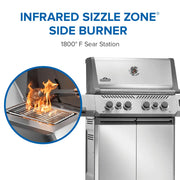 Napoleon Napoleon Prestige 500 Connected RSIB Gas Grill, Stainless Steel Freestanding Gas Grill