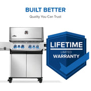 Napoleon Napoleon Prestige 500 Connected RSIB Gas Grill, Stainless Steel Freestanding Gas Grill