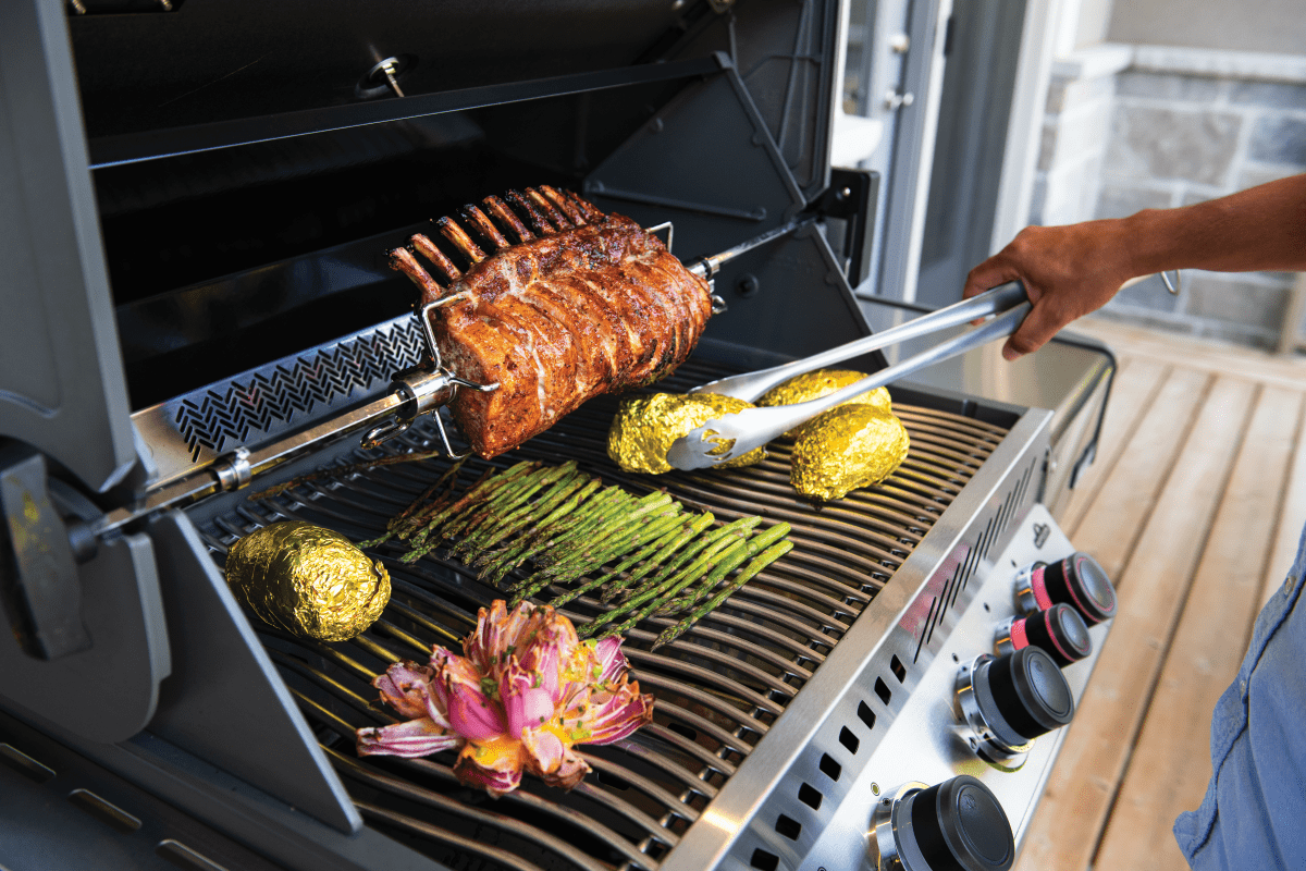 Napoleon Napoleon Prestige 500 RSIB Ambiance Special Edition BBQ with Infrared Side & Rear Burners P500RSIB-3-AMB Freestanding Gas Grill