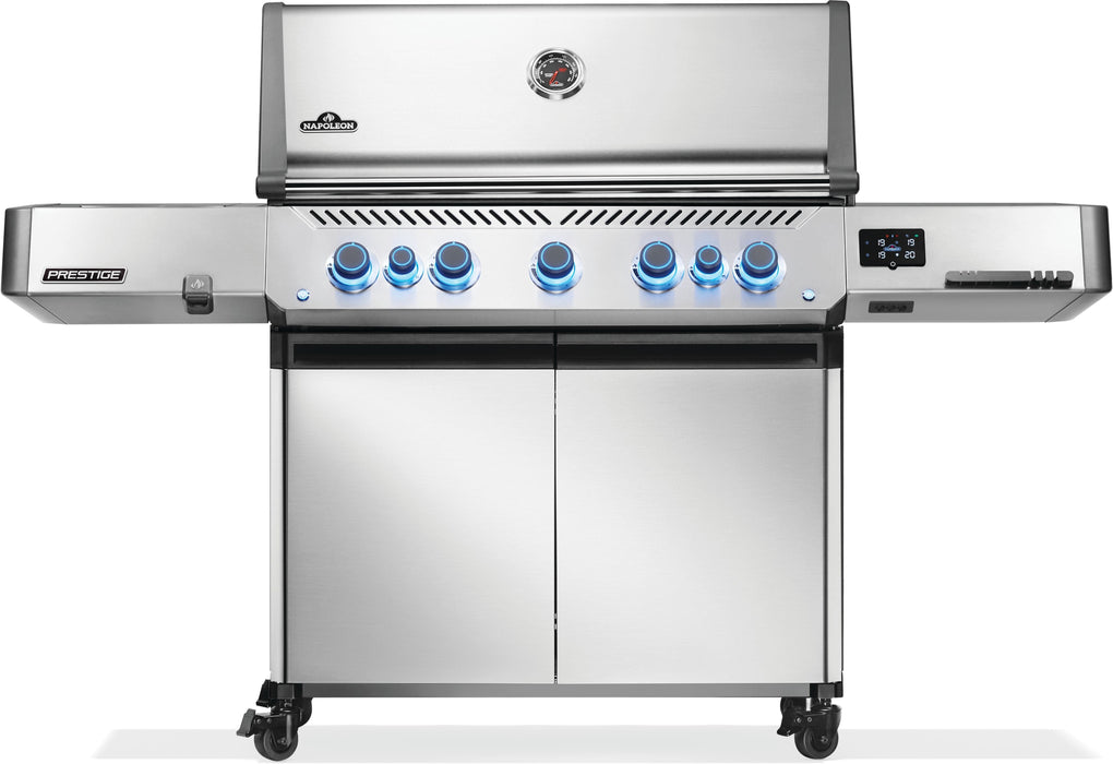 Napoleon Napoleon Prestige 665 Connected Gas Grill with Infrared Side and Rear Burner Freestanding Gas Grill