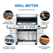 Napoleon Napoleon Prestige 665 Connected RSIB Gas Grill Freestanding Gas Grill