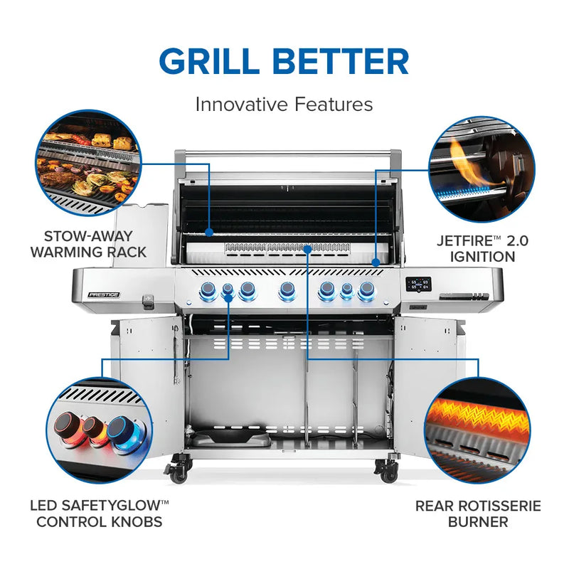 Napoleon Napoleon Prestige 665 Connected RSIB Gas Grill Freestanding Gas Grill