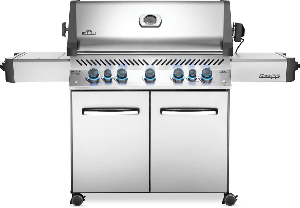 Napoleon Napoleon Prestige 665 RSIB BBQ with Infrared Side & Rear Burners P665RSIB Natural Gas / Stainless Steel P665RSIBNSS Freestanding Gas Grill 629162131836