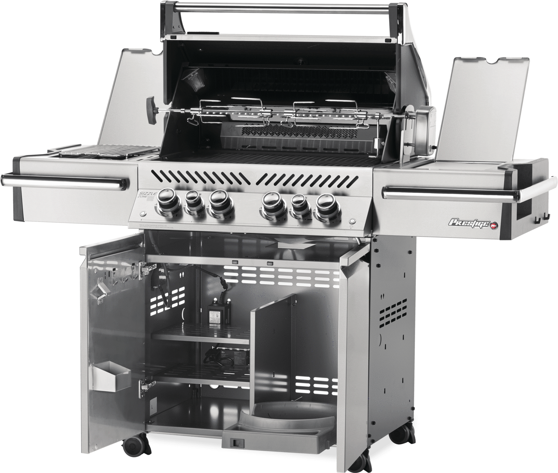 Napoleon Napoleon Prestige PRO 500 RSIB BBQ with Infrared Rear & Side Burners PRO500RSIB-3 Freestanding Gas Grill