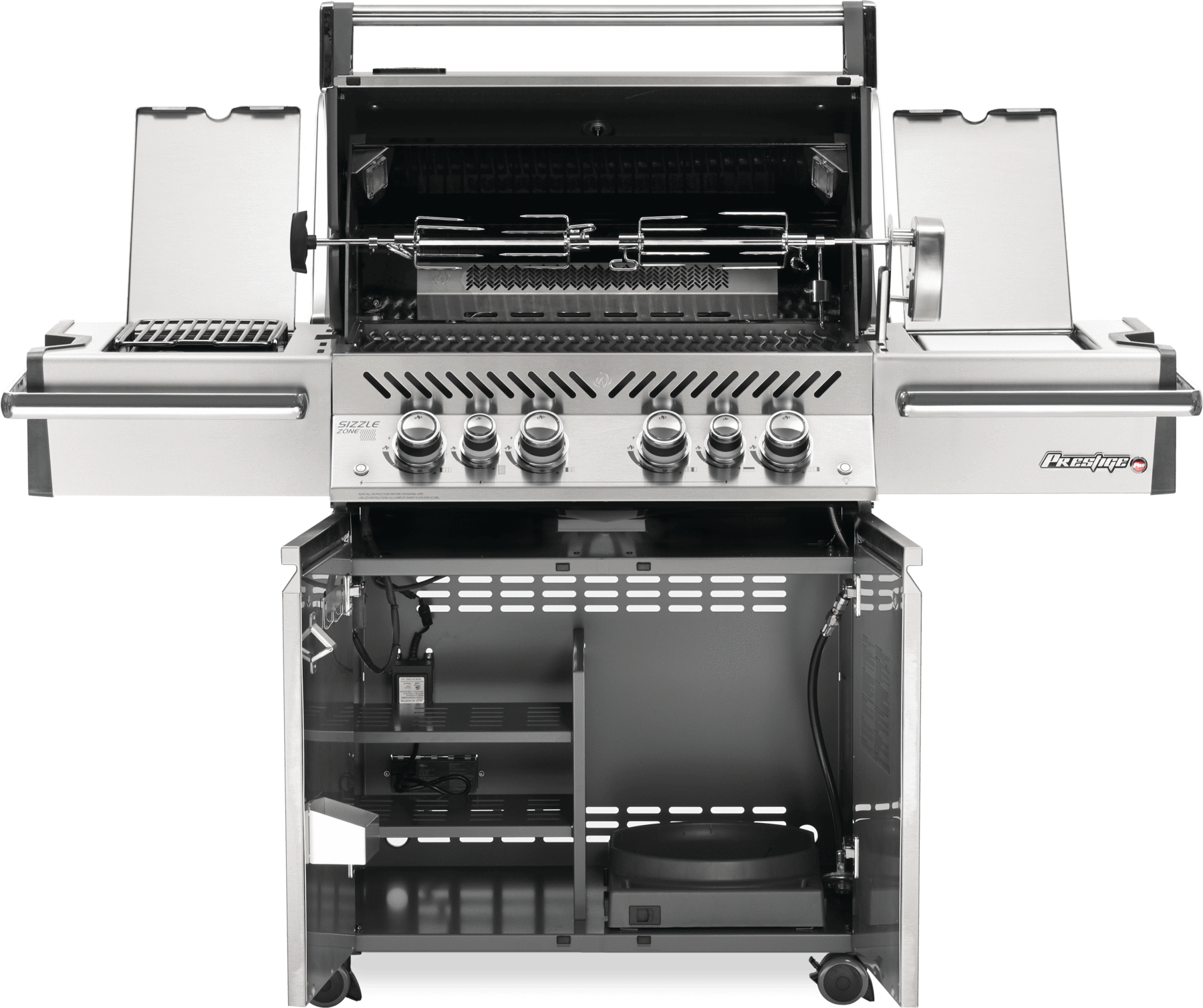 Napoleon Napoleon Prestige PRO 500 RSIB BBQ with Infrared Rear & Side Burners PRO500RSIB-3 Freestanding Gas Grill