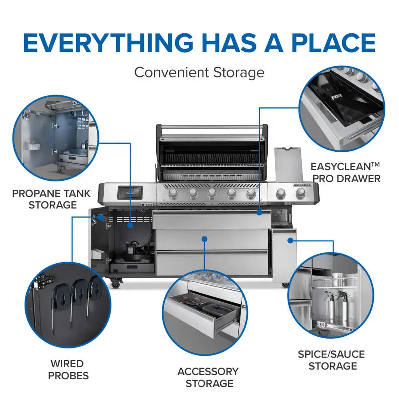 Napoleon Napoleon Prestige PRO 665 Elite Gas Grill Freestanding Gas Grill