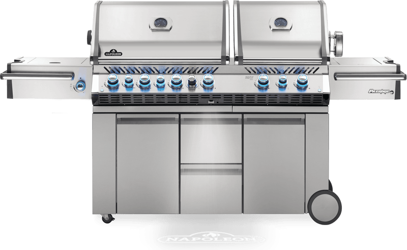 Napoleon Napoleon Prestige PRO 825 RSBI BBQ with Side Burner, Infrared Rear & Bottom Burners PRO825RSBI-3 Propane / Stainless Steel PRO825RSBIPSS-3 Freestanding Gas Grill 629162132277