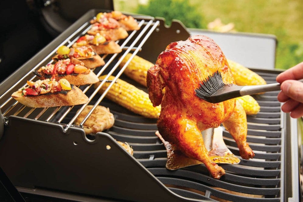 Backyard Pro 12 Silicone Bristle BBQ Basting Brush with Stainless Steel  Handle