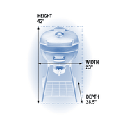 Napoleon Napoleon PRO22 Charcoal Kettle Grill PRO22K-LEG-3 PRO22K-LEG-3 Portable Charcoal Grill