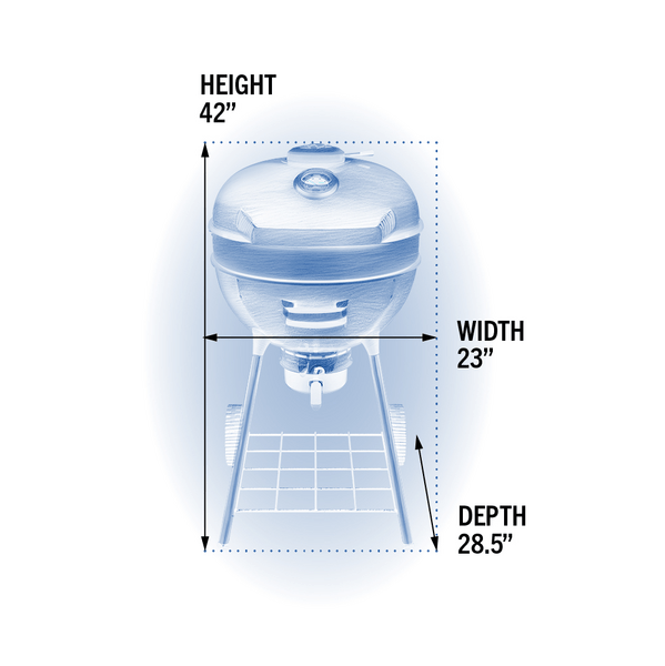 Napoleon Napoleon PRO22 Charcoal Kettle Grill PRO22K-LEG-3 PRO22K-LEG-3 Portable Charcoal Grill