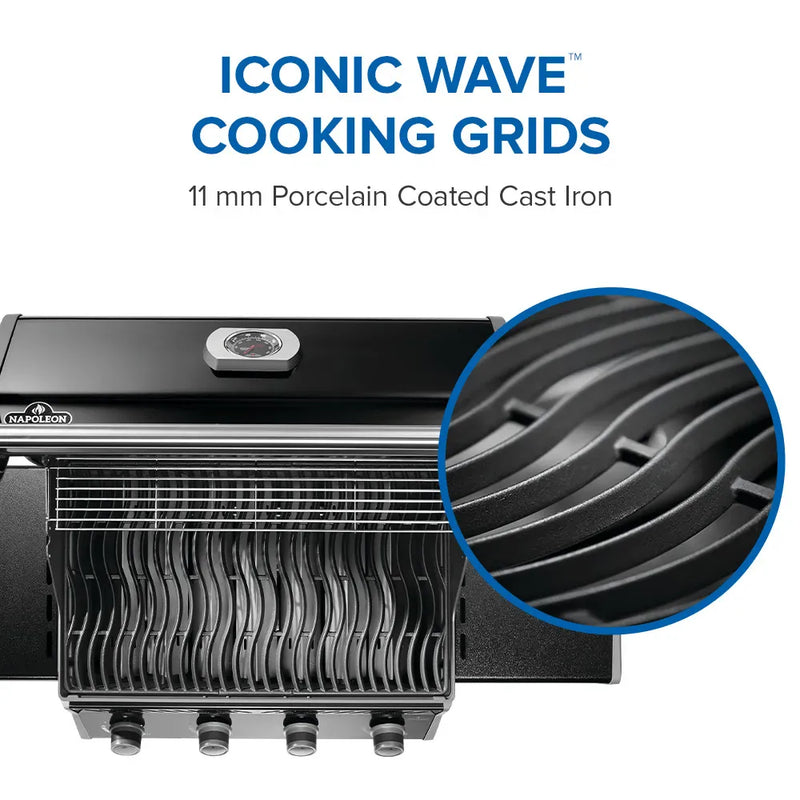 Napoleon Napoleon Rogue 525 Gas Grill, Black Freestanding Gas Grill