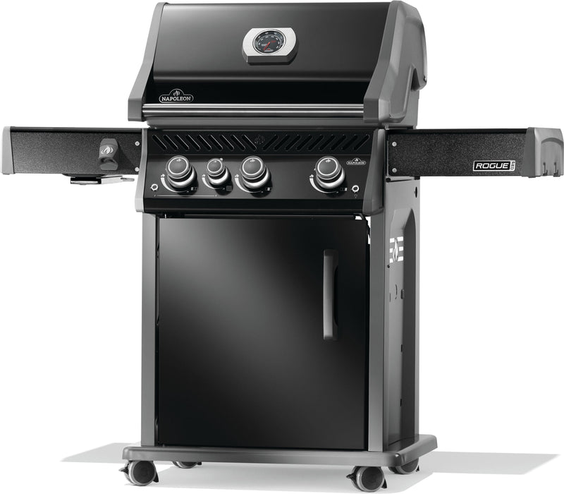 Napoleon Napoleon Rogue PRO 425 Gas Grill with Infrared Side Burner - Black Freestanding Gas Grill
