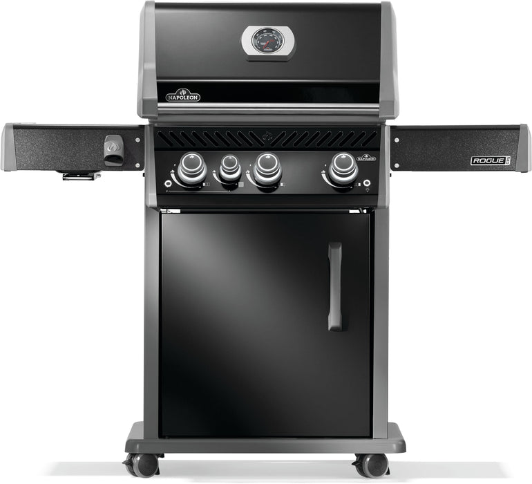 Napoleon Napoleon Rogue PRO 425 Gas Grill with Infrared Side Burner - Black Freestanding Gas Grill