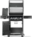 Napoleon Napoleon Rogue PRO 425 Gas Grill with Infrared Side Burner - Black Freestanding Gas Grill